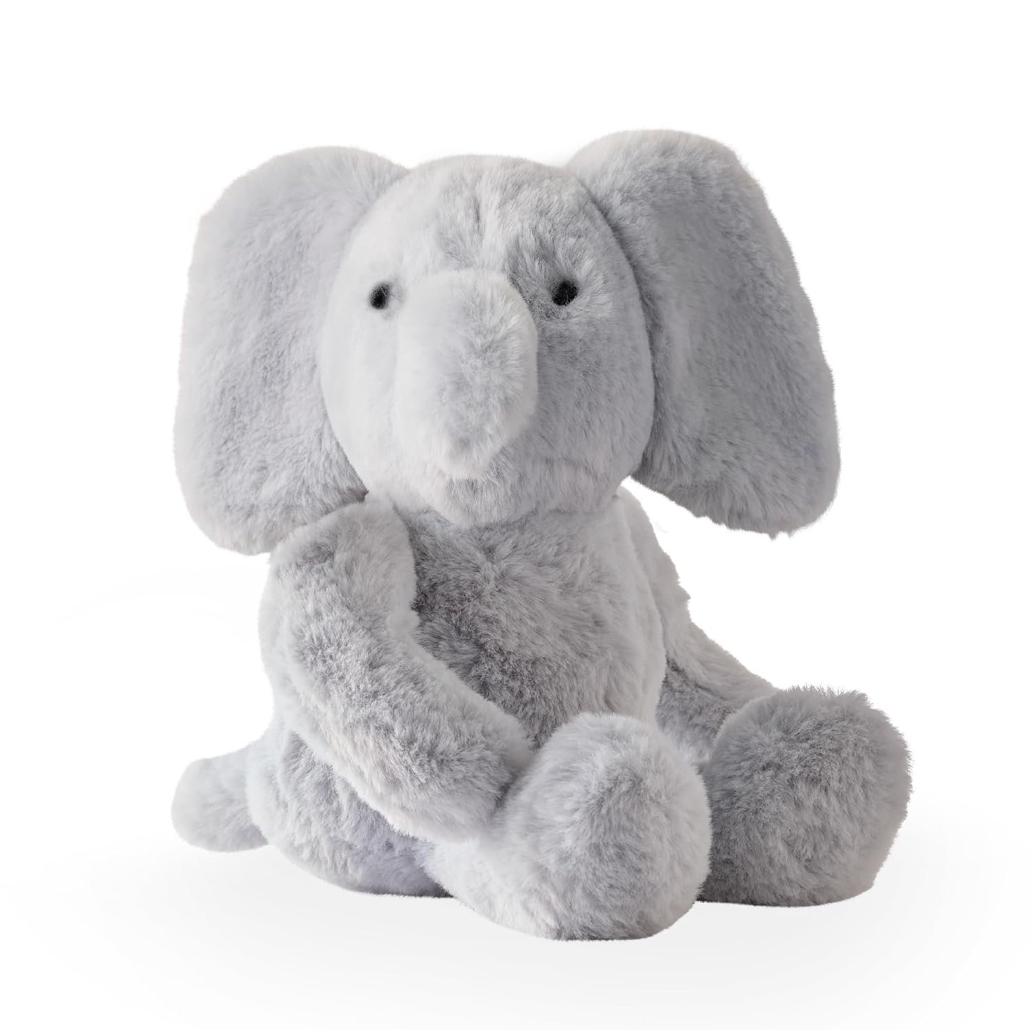 Butterblu Snuggle Buddy – Stuffed Animal Soft Plushie 10 inches Plush Toy Sustainable Gift for Newborn Infant and Baby, Eli The Gray Elephant, One Size
