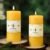 Natural Beeswax Pillar Candles, Non Toxic,2.8×6 inch,2 Pack,285 H Long Burn