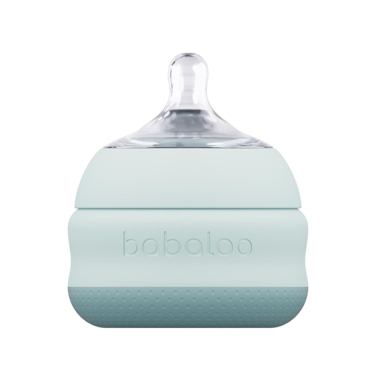 Babaloo Baby-Led Silicone Baby Bottle, Airless, Anti-Colic, 5oz Bleu 1pk