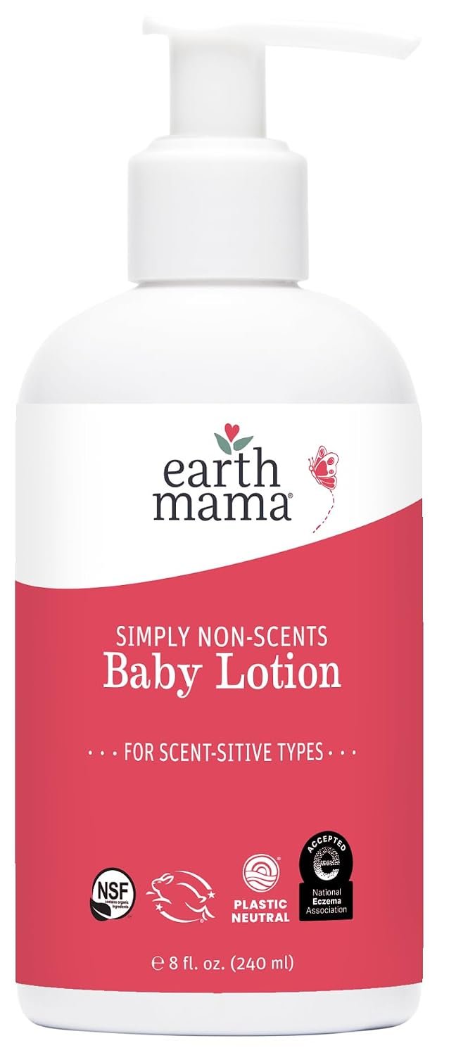 Earth Mama – Simply Non-Scents Baby Lotion for Dry Skin – 8 oz