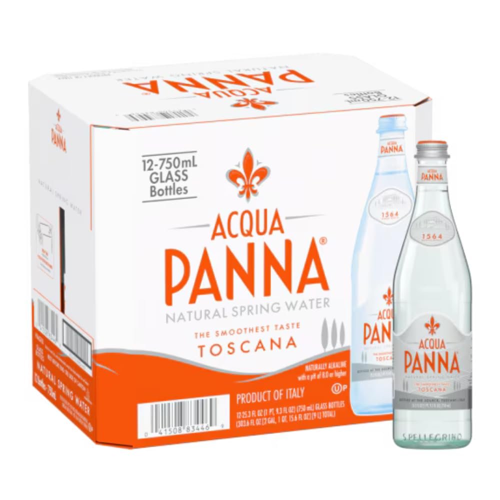 Acqua Panna Natural Spring Water, 750ml Glass 12 bottles