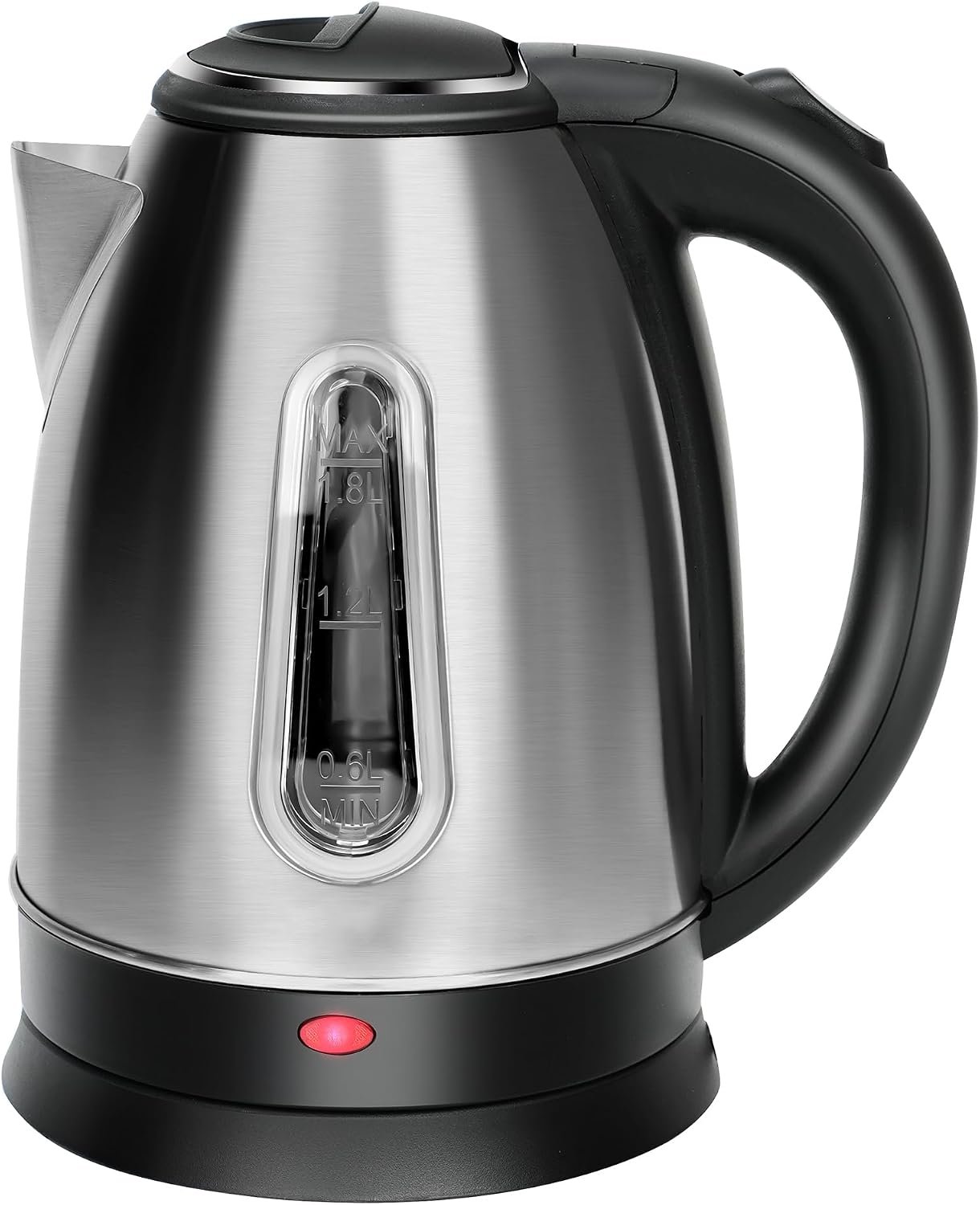 Electric Kettle 1.8 L, 304 Stainless Steel with Water Window 1100W