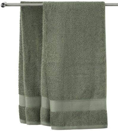 Pre-Washed All-Natural Hemp & Cotton Terry Towel – Soft, Moisture-Wicking, Quick-Dry, Hypoallergenic Bath Comfort (Olive Green, Hand Towel 15×24)