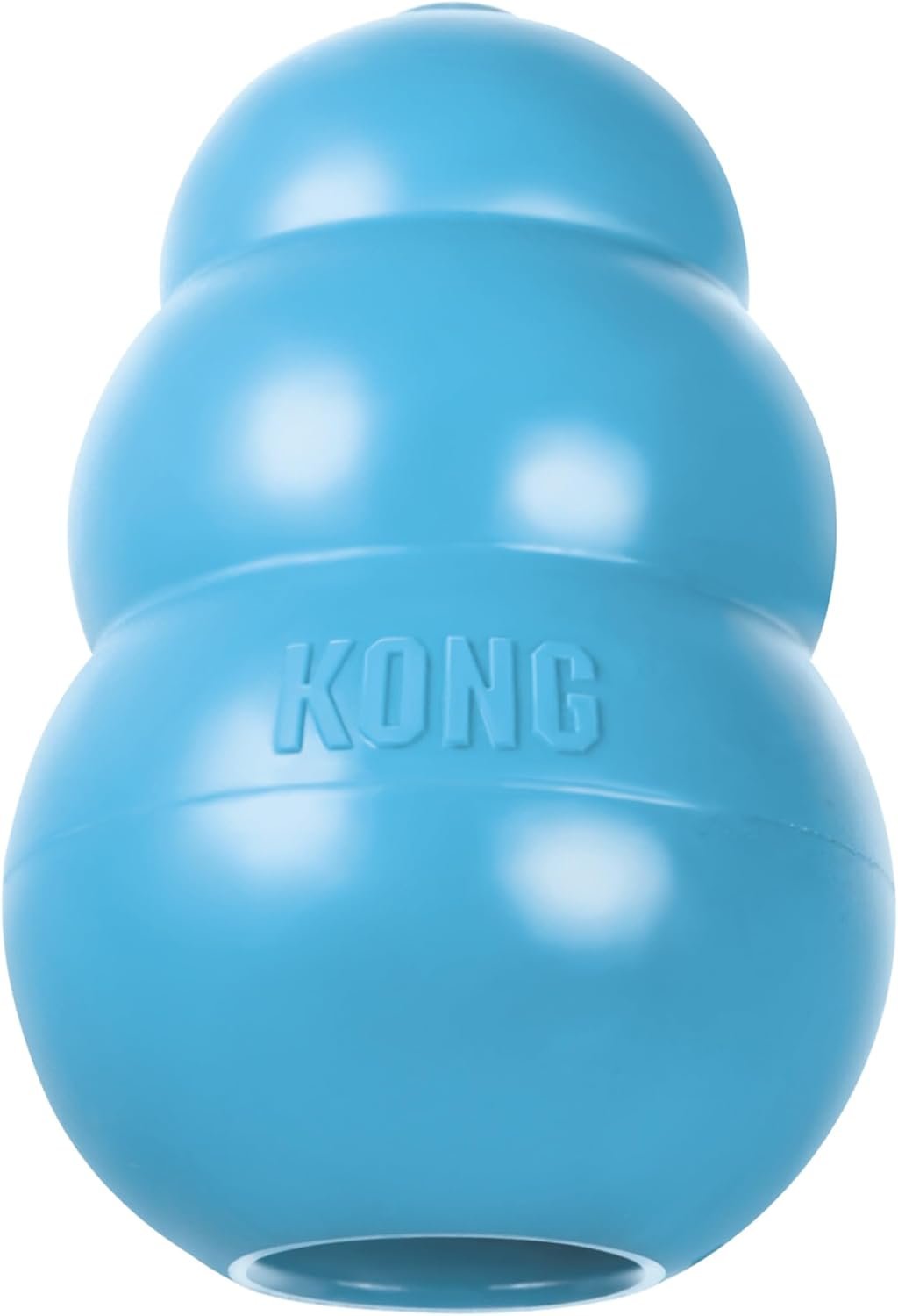 KONG Puppy, Natural Rubber Teething Chew Toy, for Medium Puppies, Blue
