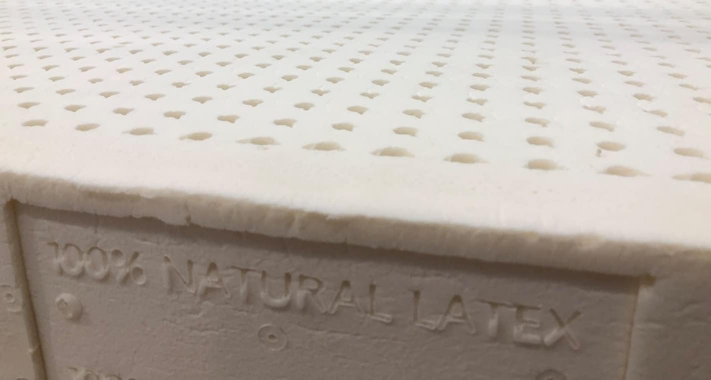Dormir True Green Premium 100% Natural Organic Latex Mattress Topper (2″” Queen Firm No Cover) – GOLS Certified Quality for Exceptional Comfort, Durable, Firm & Bouncy, Cream
