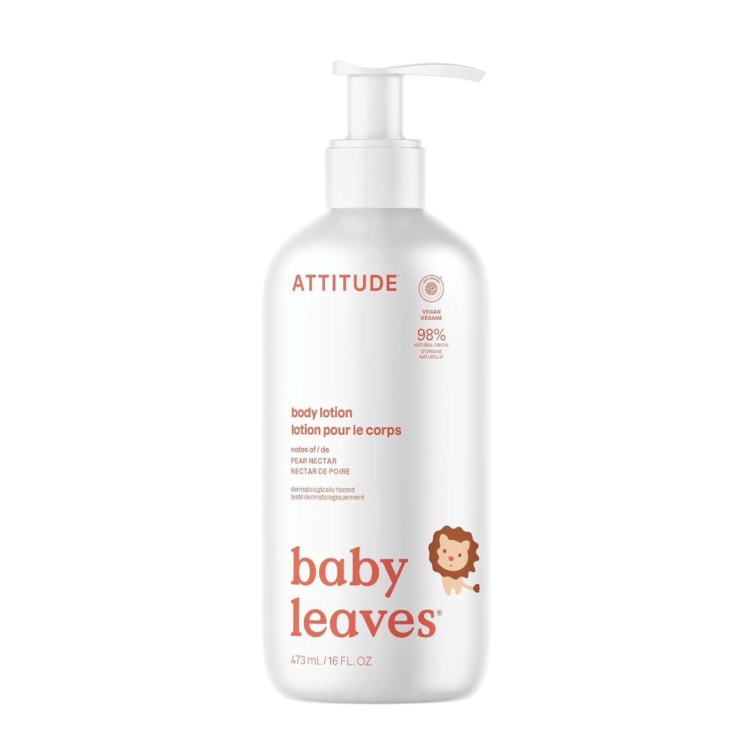 Attitude Pear Nectar Baby Body Lotion, 473 ML