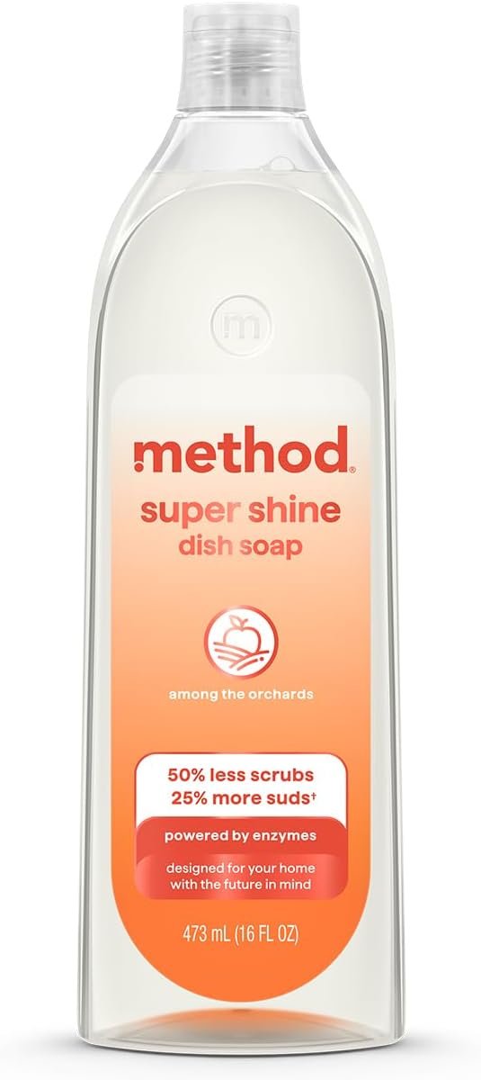 method Super Shine Liquid Dish Soap, Among the Orchards Scented, 16 fl oz