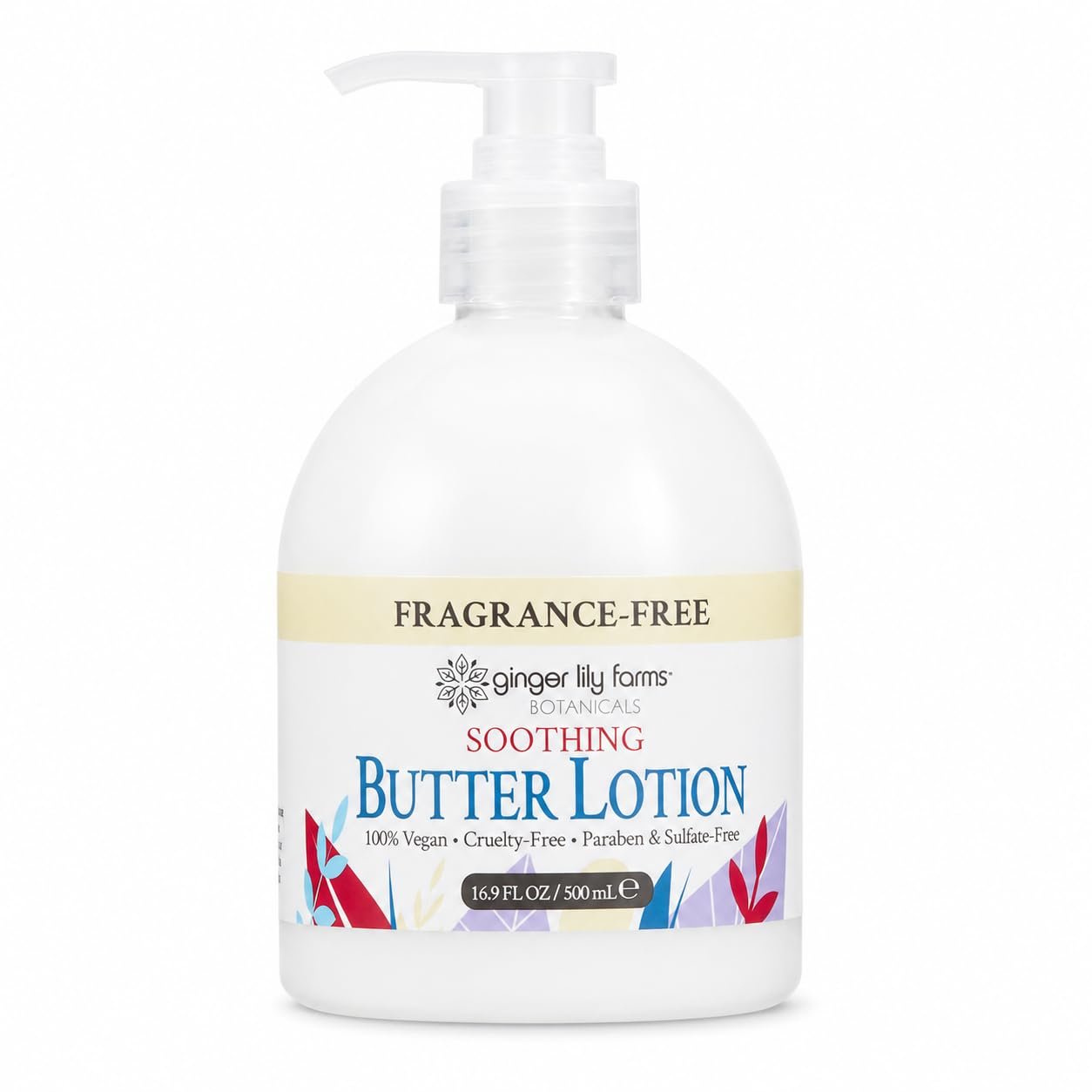 Ginger Lily Farms Botanicals Butter Lotion, 16.9oz, Fragrance Free