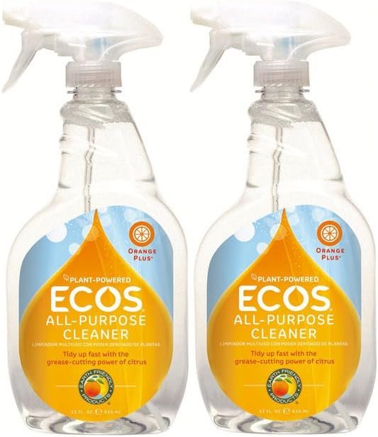 Earth Friendly Products All Purpose Spray Cleaner – 22 oz – Orange – 2 ct