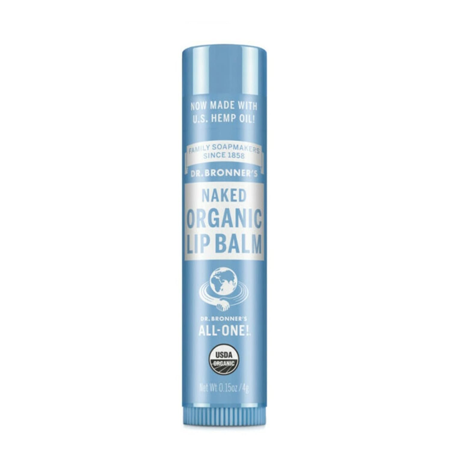 Dr. Bronner’s Organic Lip Balm-Naked-0.15 oz