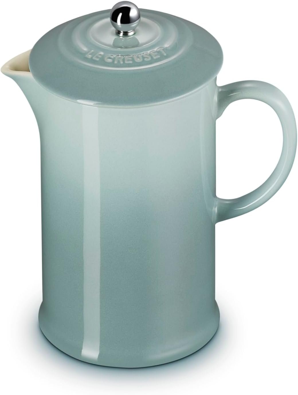 Le Creuset Stoneware French Press, 34 oz., Sea Salt