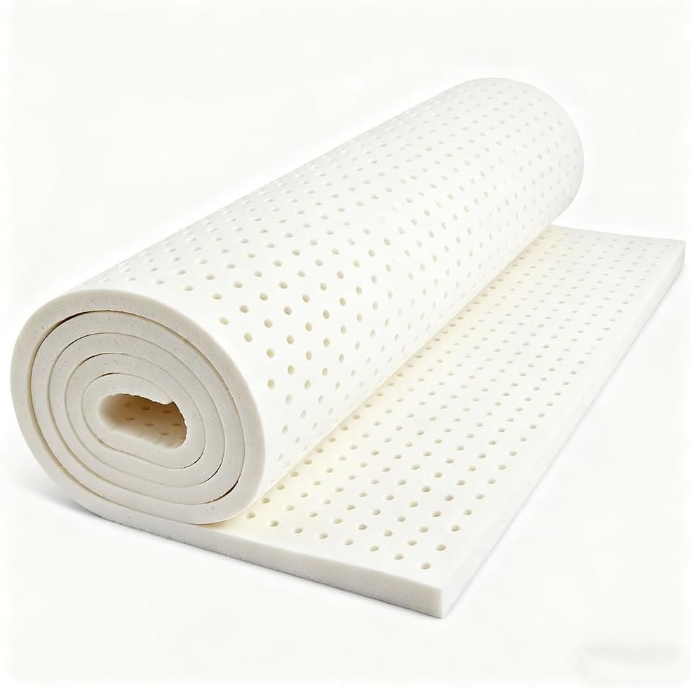 1 Inch Firm Latex Mattress, Supportive Latex Mattress, Latex Bed for Back Support, Pressure Relieving, for Back Comfort, Home Use,35×39inch(90×100cm)