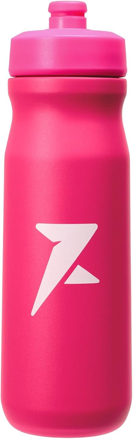 RESURGE Steel Squeeze — 24oz Insulated Sports Water Bottle | Pull-Up Silicone Nozzle | Airtight Leakproof | Vacuum Insulated Stainless Steel | Gym & Athletes (Pulse Pink)