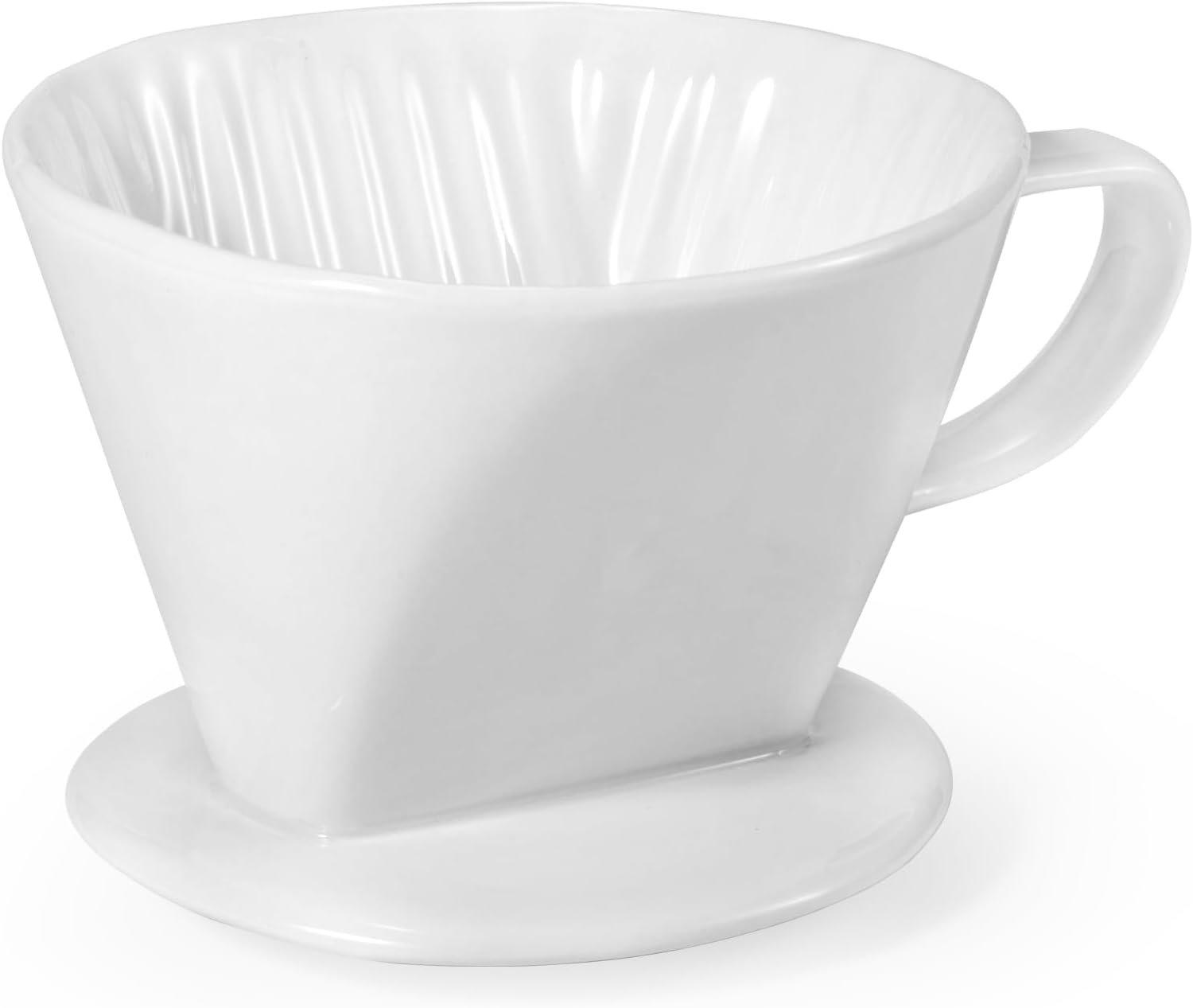 Pour Over Coffee Dripper, Ceramic Pour Over Coffee Maker, White