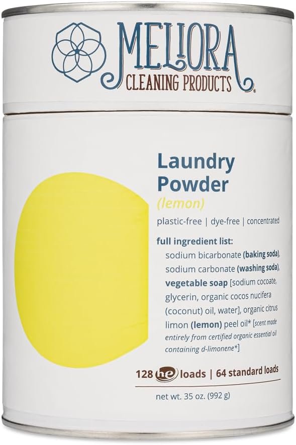Meliora Cleaning Products Laundry Powder, Lemon