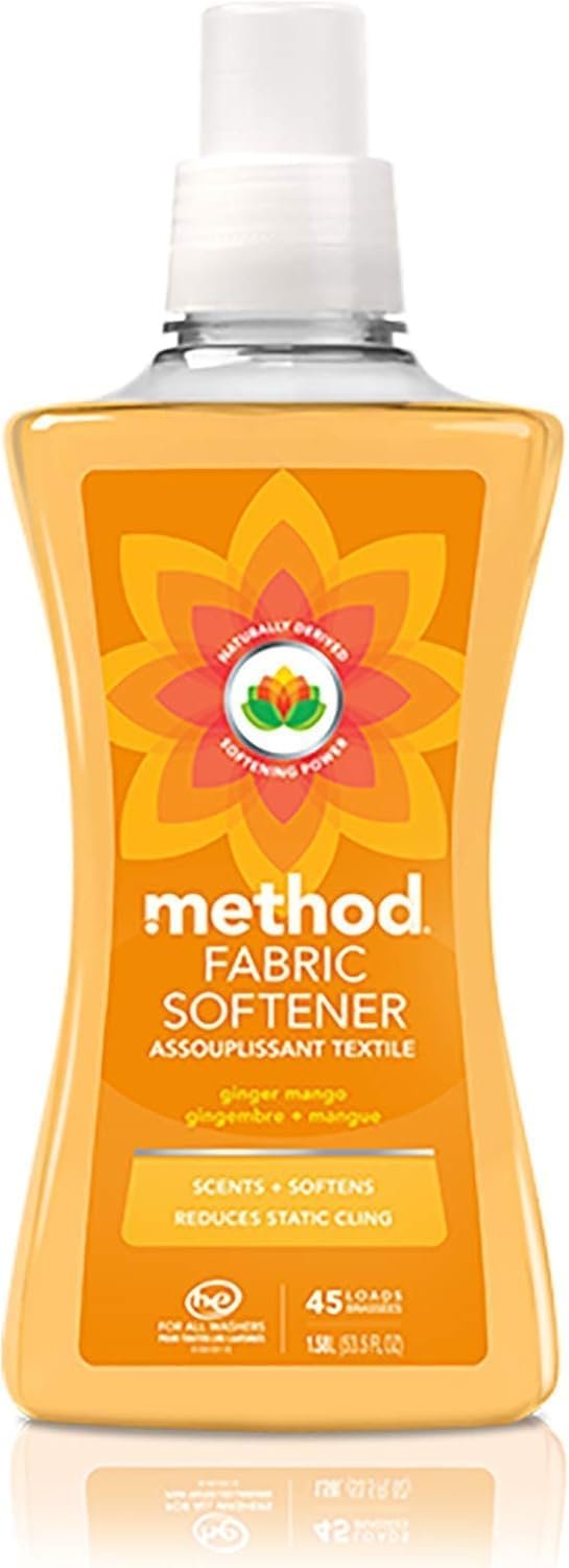 method Fabric Softener, Ginger Mango, 53.5 Ounces, 45 Loads