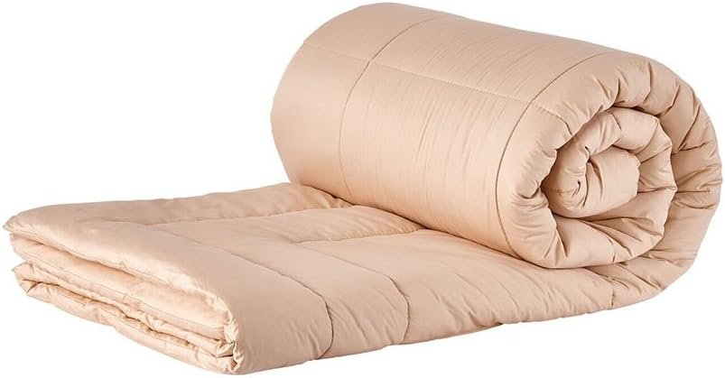 Sleep & Beyond myMerino 100% Organic Duvet Wool Comforter for All Seasons – Ultra Soft, Breathable Warm & Cool Comforter – Moisture Wicking – Ivory – Full/Queen 90×90 Inches