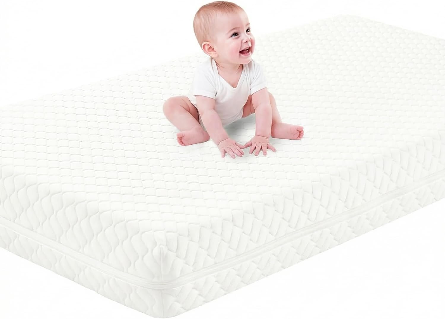 SCHNAUZER HOME Crib Mattress, Dual Sided Memory Foam Toddler Bed Mattress