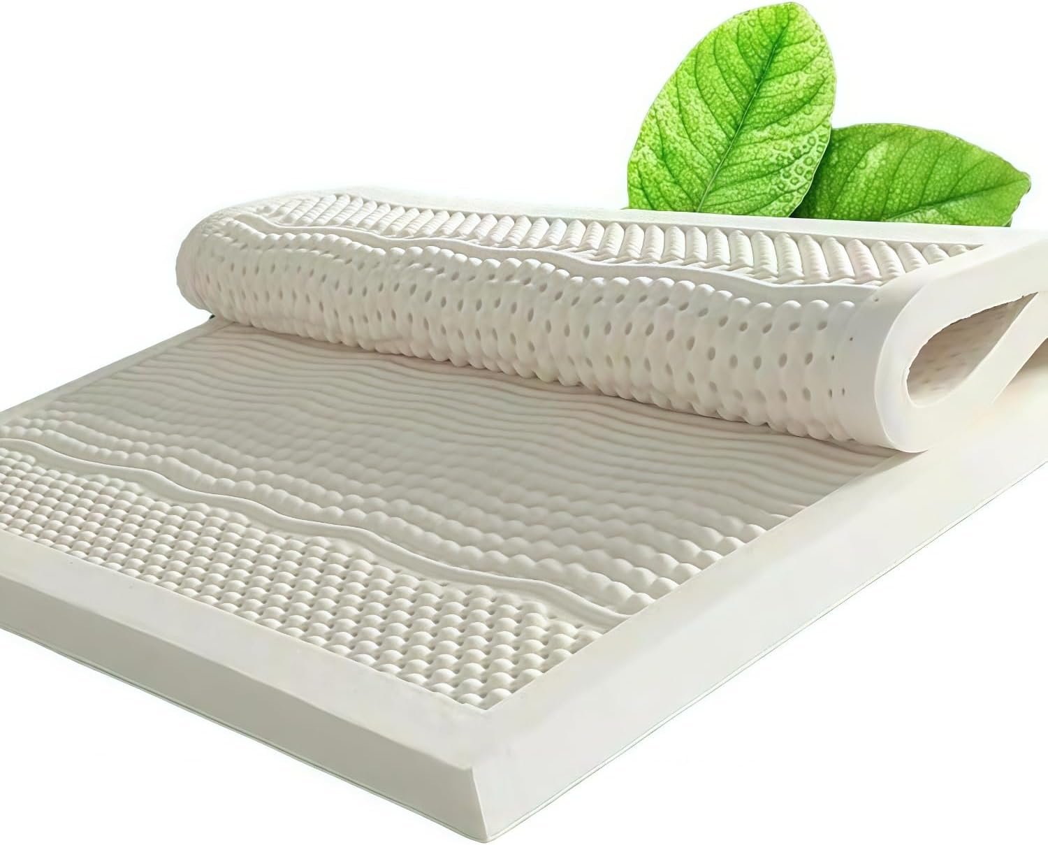 Premium 100% Natural Latex Mattress Topper,Super high Resilience and Strong Support Ability,4in,35x79in