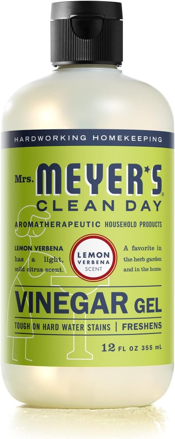 MRS. MEYER’S Clean Day Vinegar Gel Cleaner, Lemon Verbena (12 Fl Oz, Pack of 1)