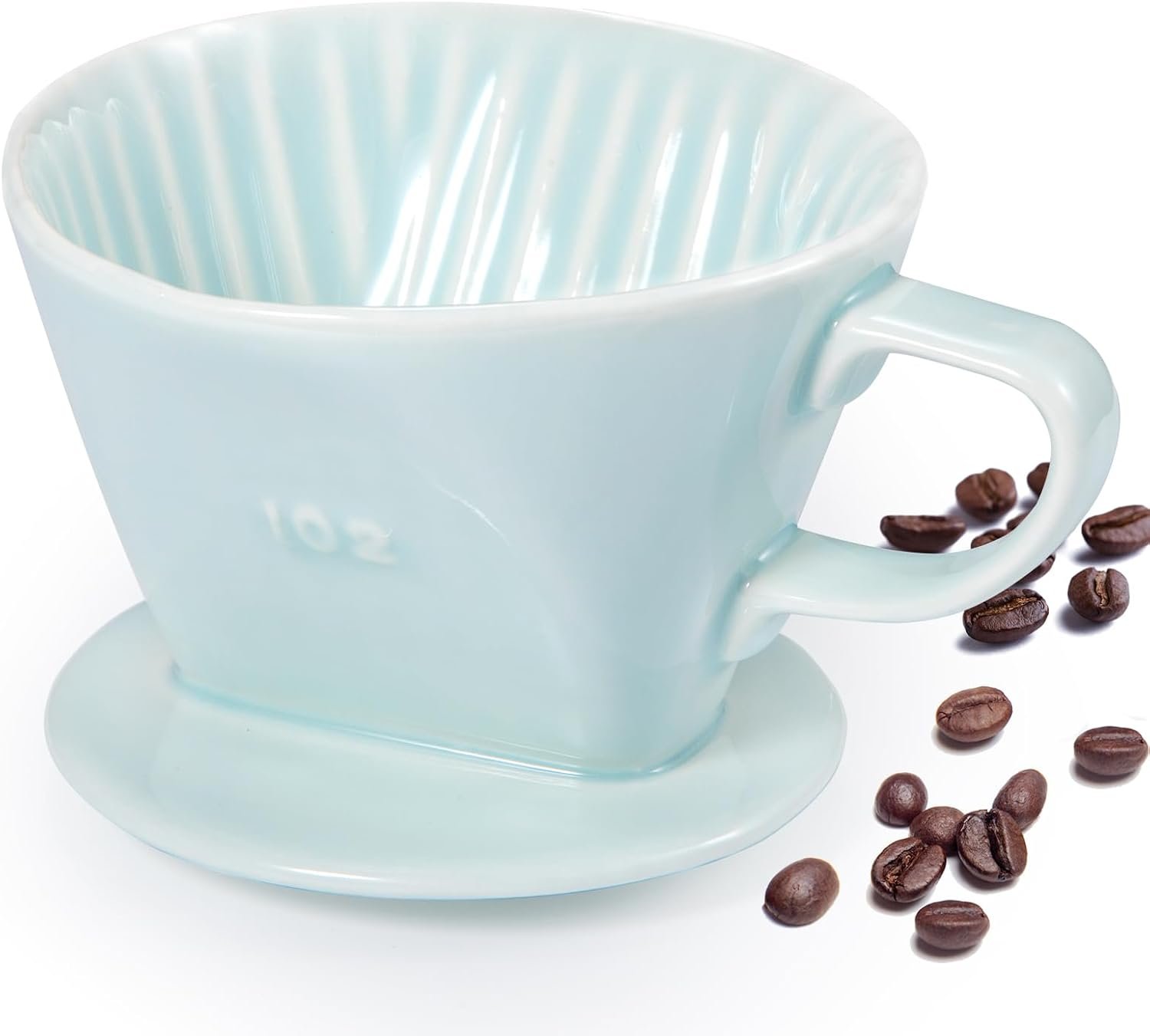Pour Over Coffee Dripper, Ceramic Pour Over Coffee Maker, Green