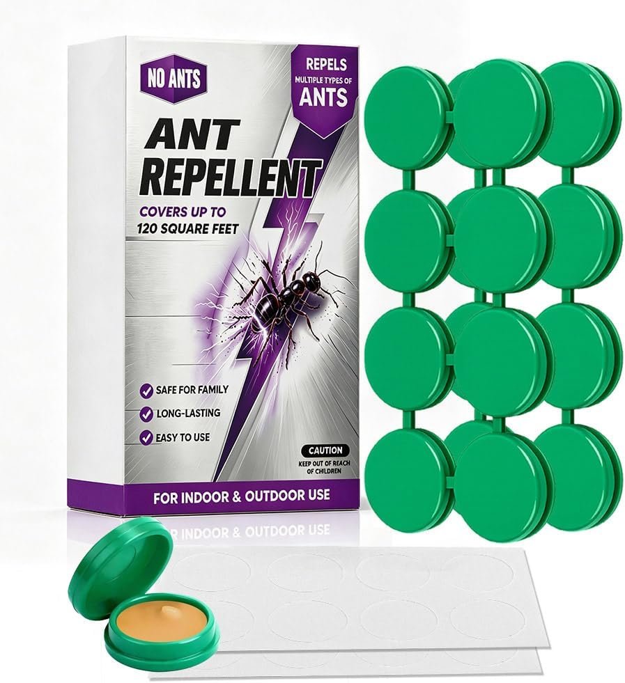 Keep Ant Away Indoor for Kitchen, Keeps Ants Away Outdoor for Backyard, Garden, Pantry, Trash Bins, Protects 120 sq ft, 16 Packs