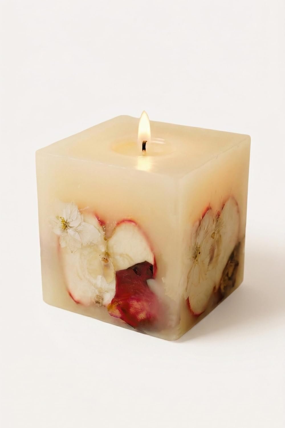 Small Apple Vanilla Botanical Candle Natural Soy & Beeswax Clean Scent Long Lasting Eco Friendly Refillery Haus
