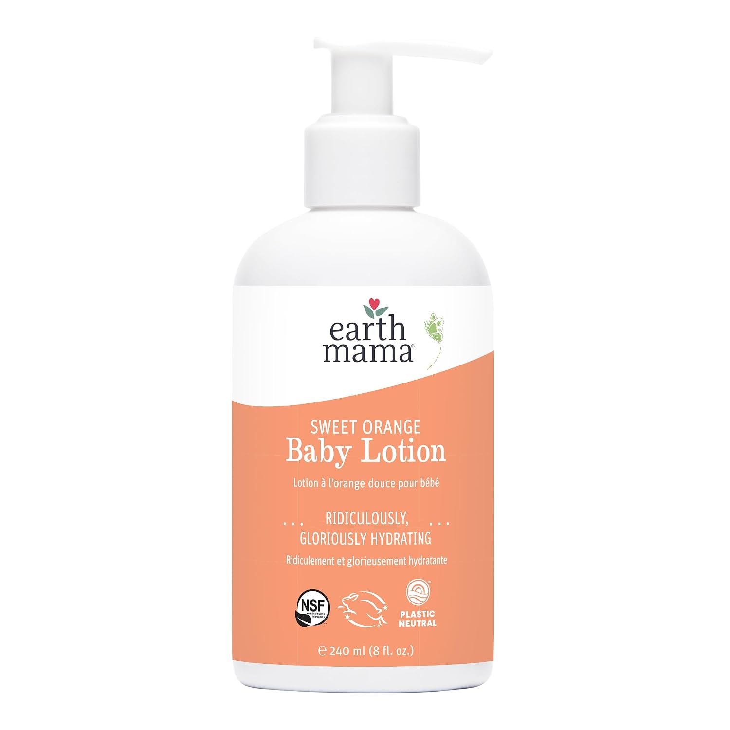Earth Mama – Sweet Orange Baby Lotion – 8 Fl Oz