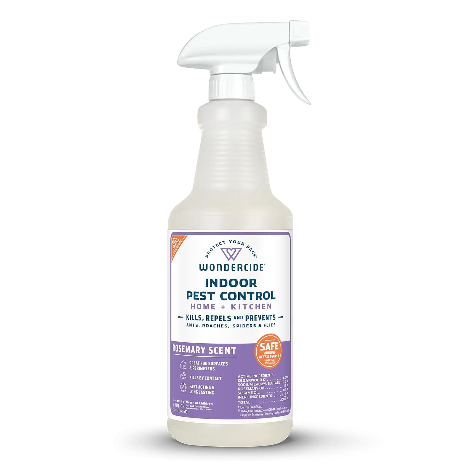 Wondercide – Indoor Pest Control Spray for Home & Kitchen Rosemary 32 oz