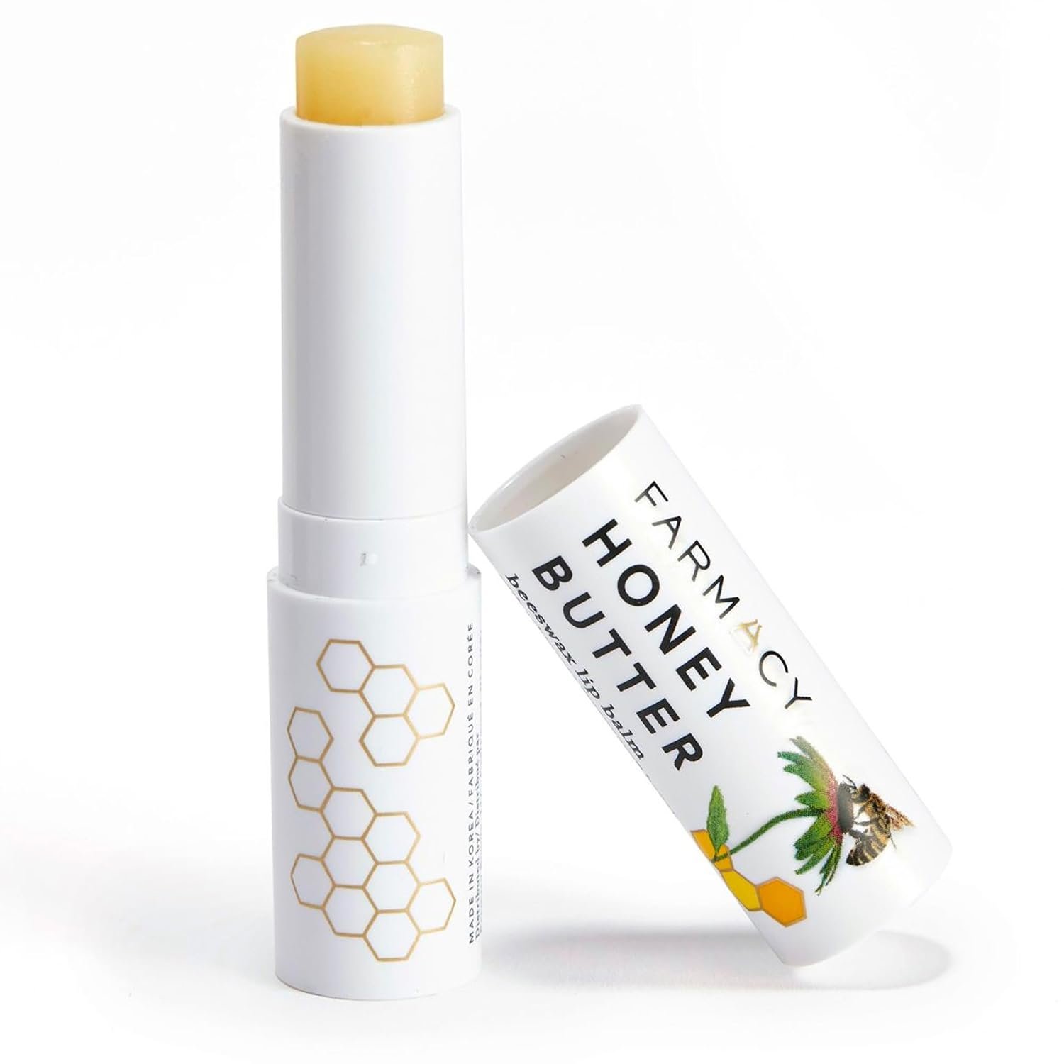 Farmacy Beeswax Lip Balm – Honey Butter Moisturizing Lip Care Enriched with Cupuaçu & Cocoa Butters, Proprietary Honey Blend and Vitamin E to Nourish, Soften & Heal (3.4g)