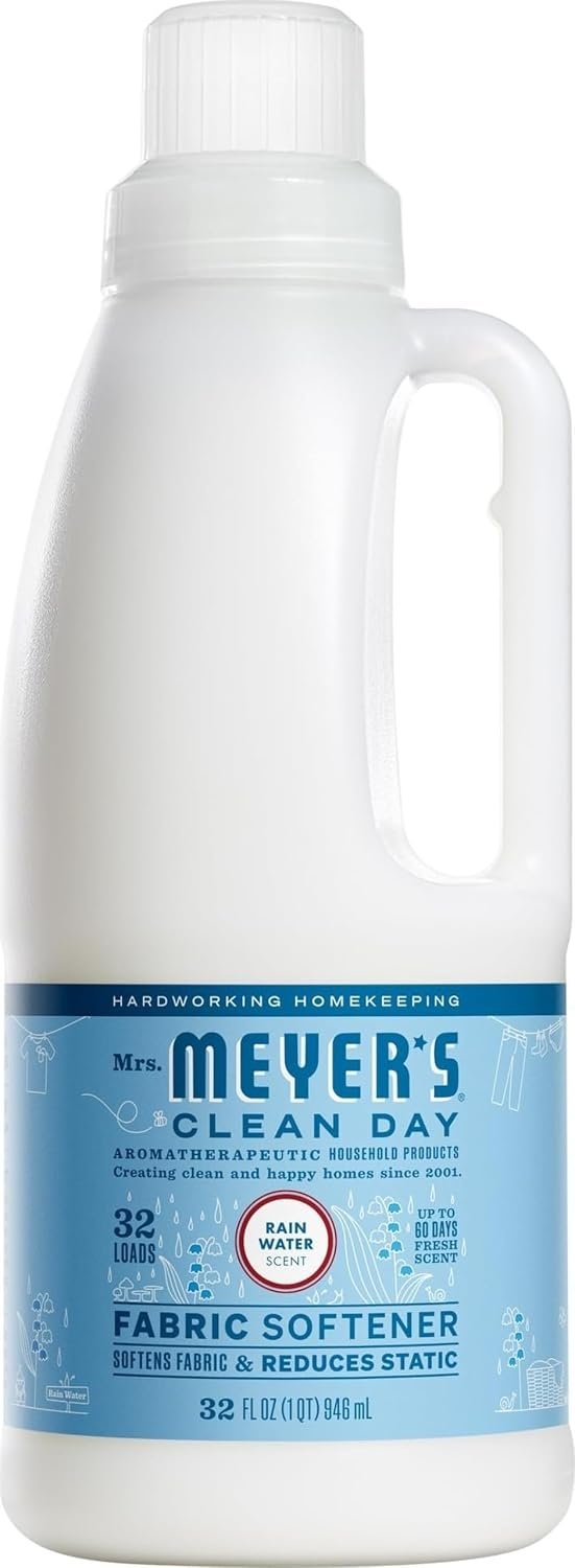 MRS. MEYER’S CLEAN DAY Liquid Fabric Softener, Rain Water, 32 fl oz