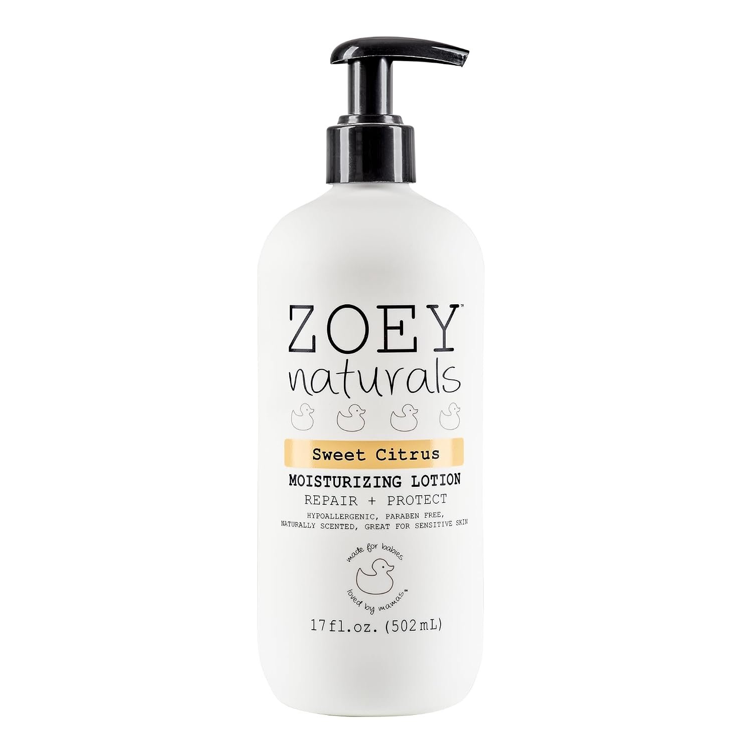 Zoey Naturals Sweet Citrus Baby Lotion – Enriched with Shea, Apricot Oil, Aloe & Avocado – Soothes & Moisturizes with Orange & Pomegranate – Gentle for Eczema Skin, Made in USA