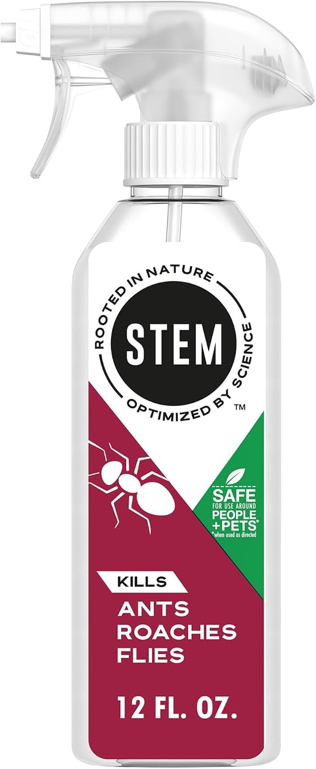 STEM Bug Spray Kills Ants, Roaches, Flies, Indoor & Outdoor, 12oz, 1pk