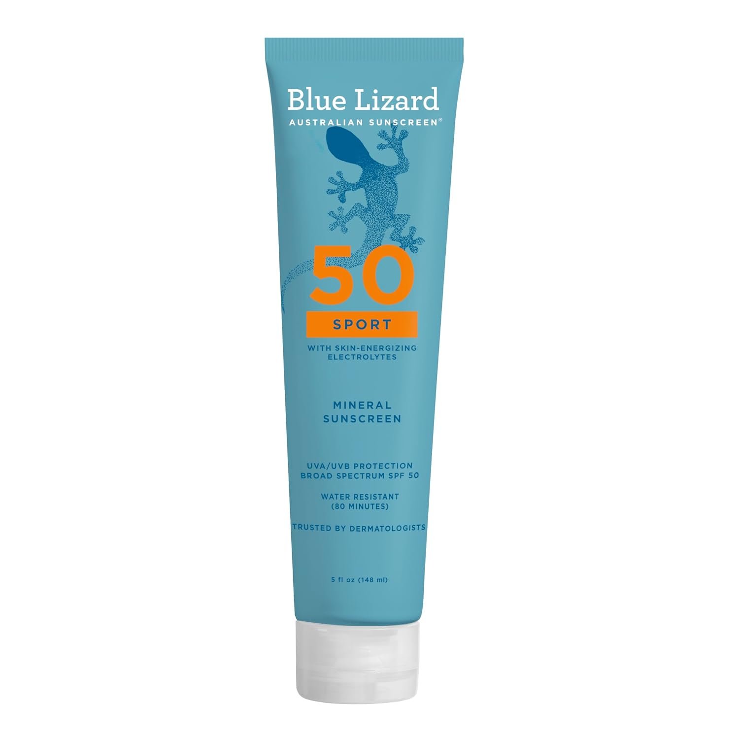 Blue Lizard Australian Sport Mineral Sunscreen Lotion, SPF 50, 5 fl oz