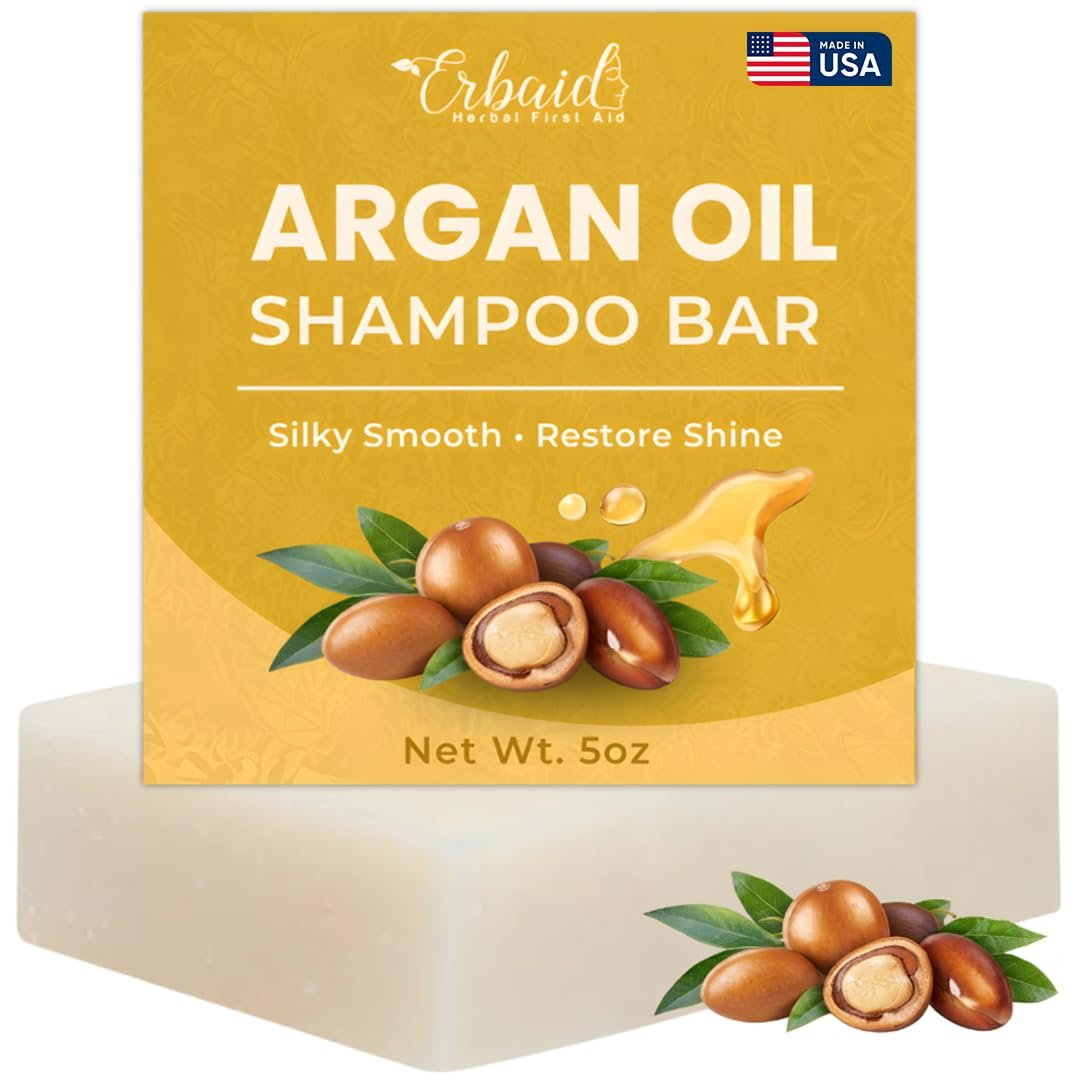Argan Oil Shampoo Bar – Hydrating Bar Shampoo & Hair Soap for Shiny Hair