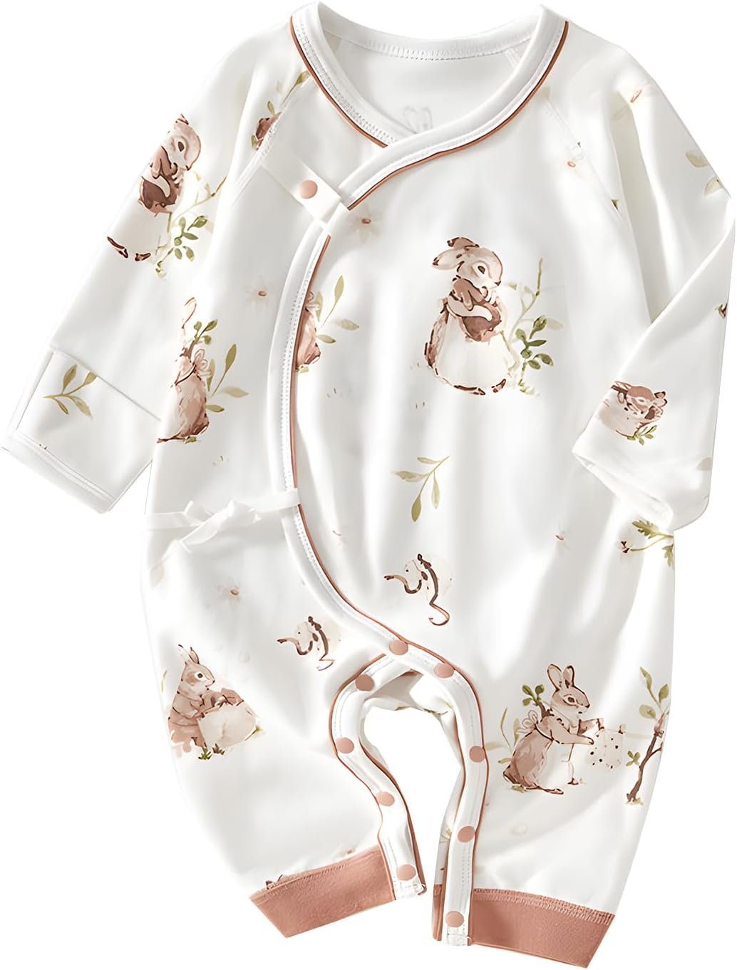 Organic Cotton 0-6M Unisex Newborn Baby Sleepers Pajamas