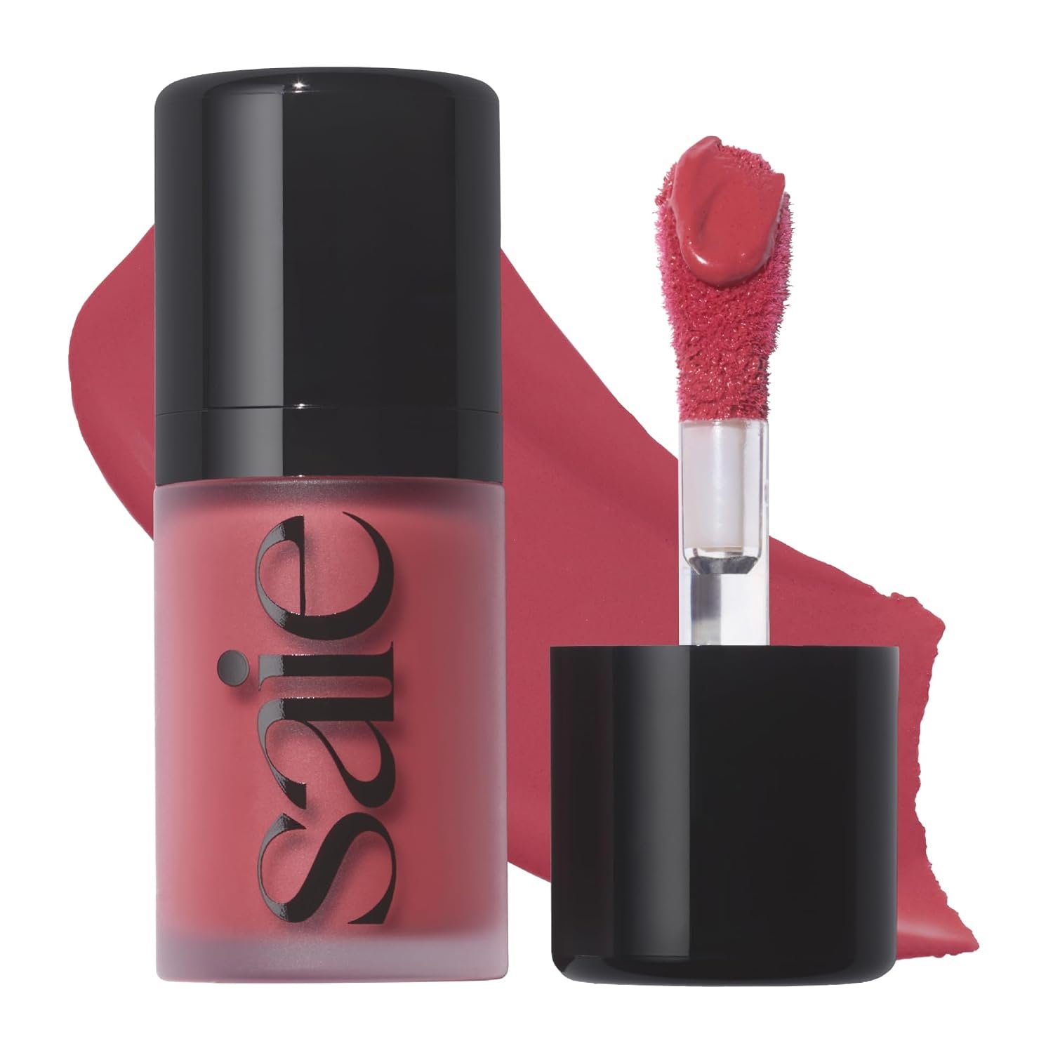 Saie Mini Dew Liquid Blush for Cheeks, Travel Size, Chilly (.24 oz)