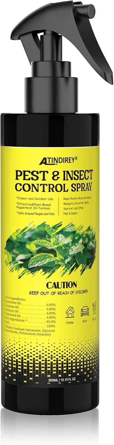 Peppermint Oil Spray for Rodent,Bugs,Silverfish,Spider,Ant,Indoor Outdoor