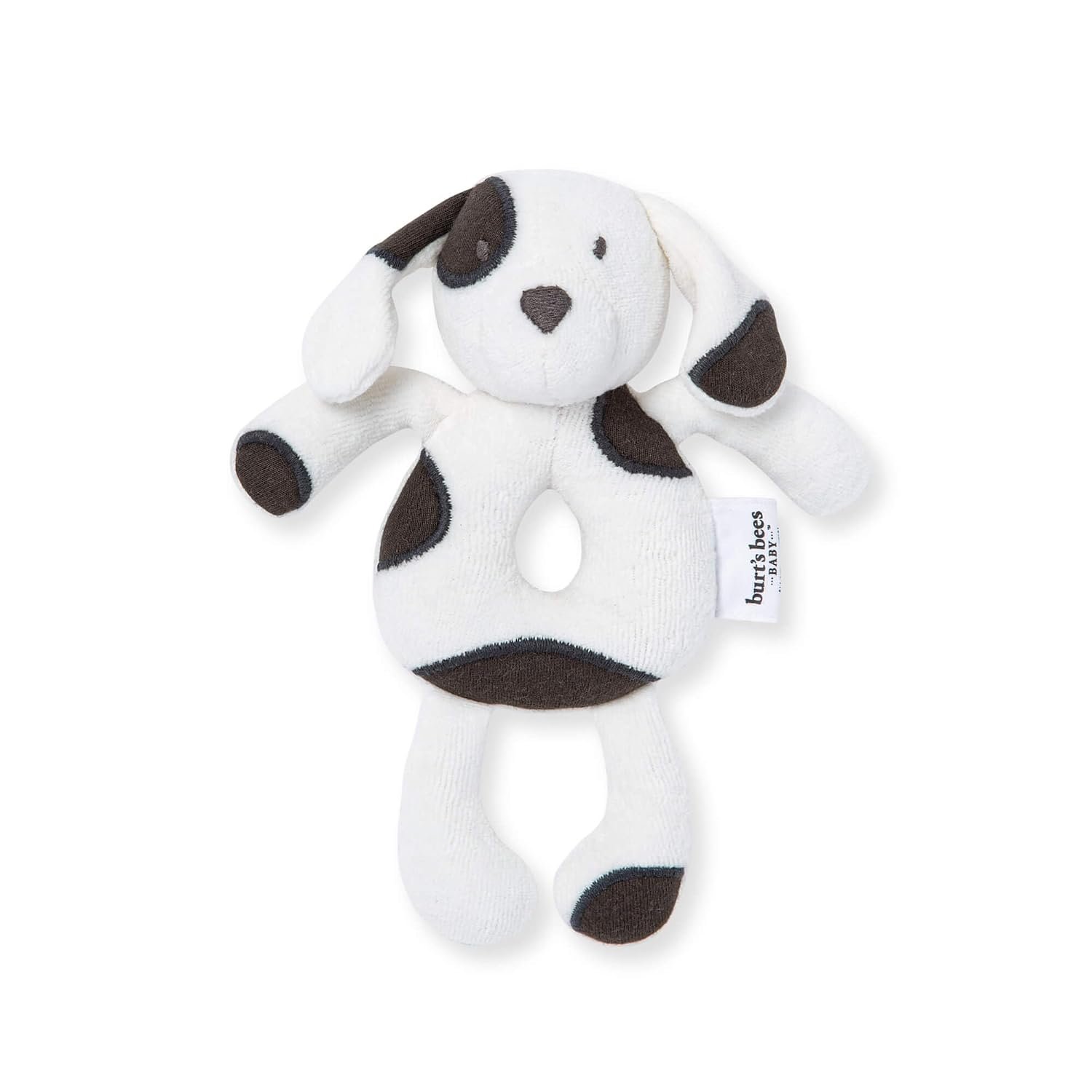 Burt’s Bees Baby Unisex Infant Rattle Toy, Nursery Sensory Animal Plush Made with 100% Organic Cotton Shell and Polyester Fill, Sweet Bear, Bunny, or Dog Stuffed Animals for Babies