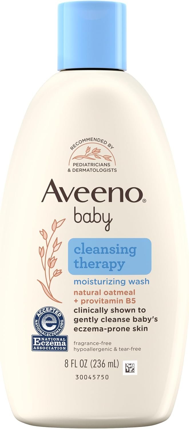 Aveeno Baby Cleansing Therapy Moisturizing Body Wash, 8 oz