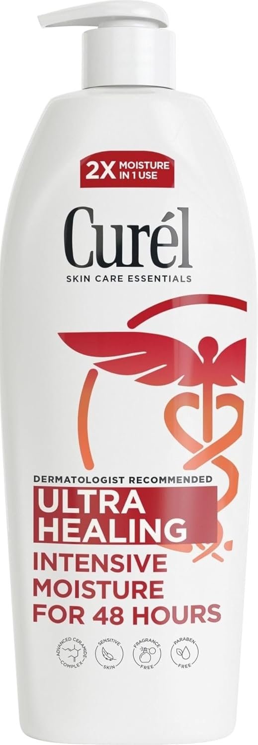 Curel Ultra Healing Body Lotion, Moisturizer, Fragrance-Free, 20 fl oz