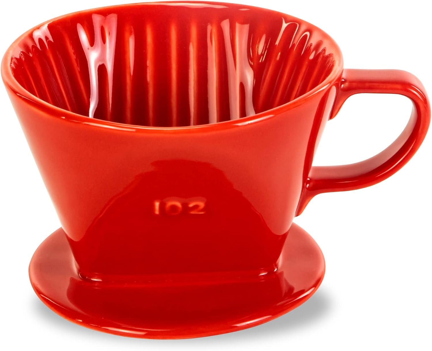 Pour Over Ceramic, Coffee Dripper Ceramic Coffee Maker,Red