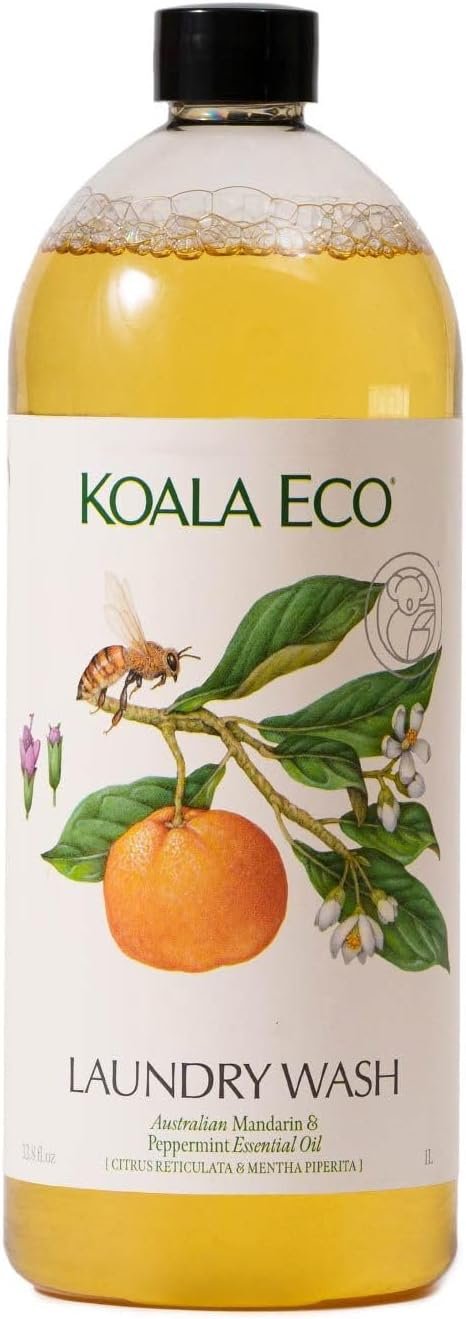 Koala Eco Laundry Wash, Australian Mandarin & Peppermint Oil, 33.8oz