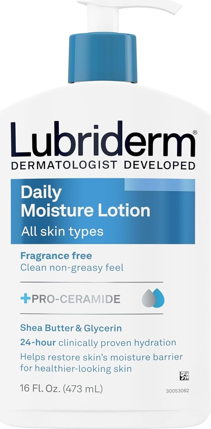 Lubriderm Daily Moisture Body Lotion, Fragrance Free, 16 fl. oz