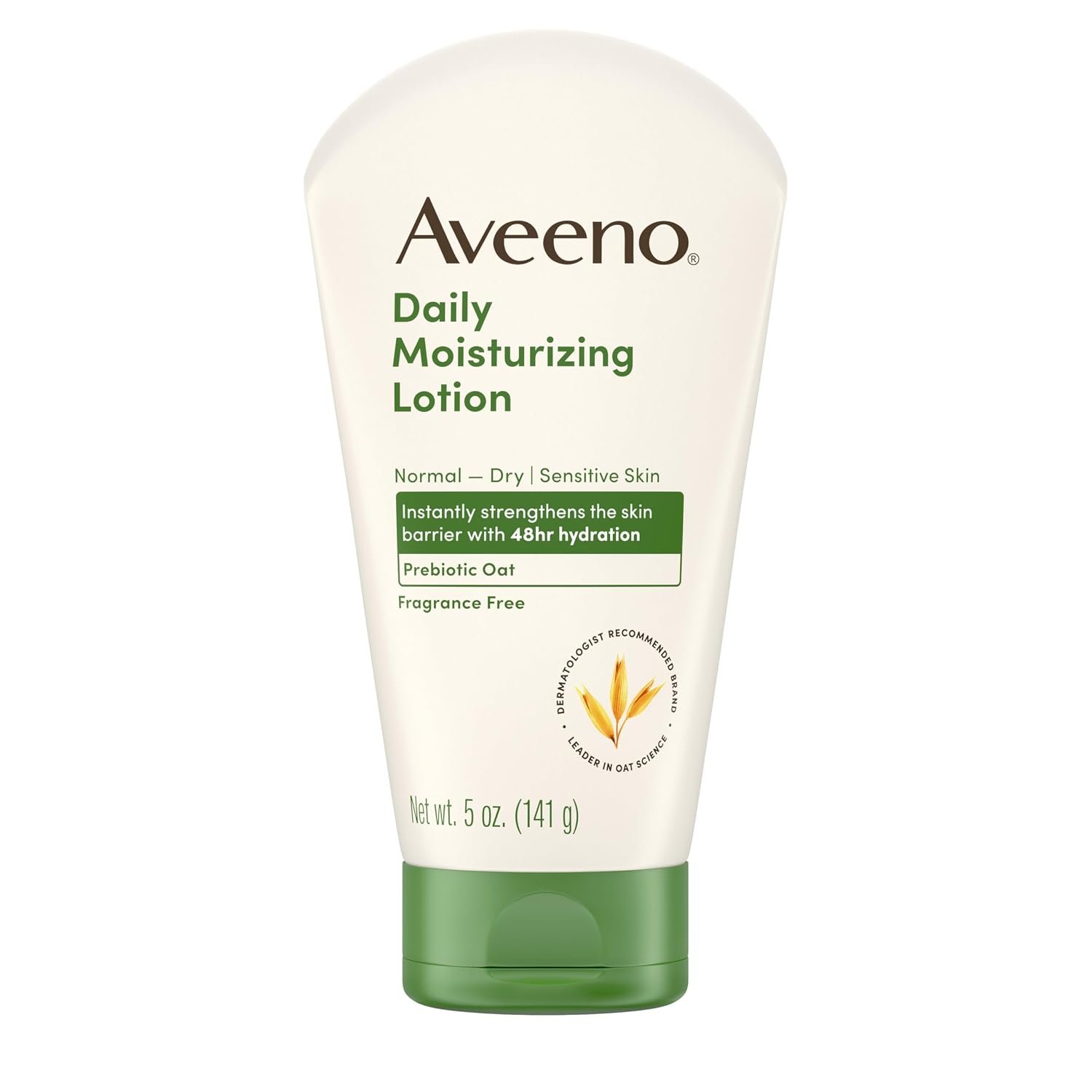 Aveeno Daily Moisturizing Body Lotion, Fragrance-Free, 5 oz