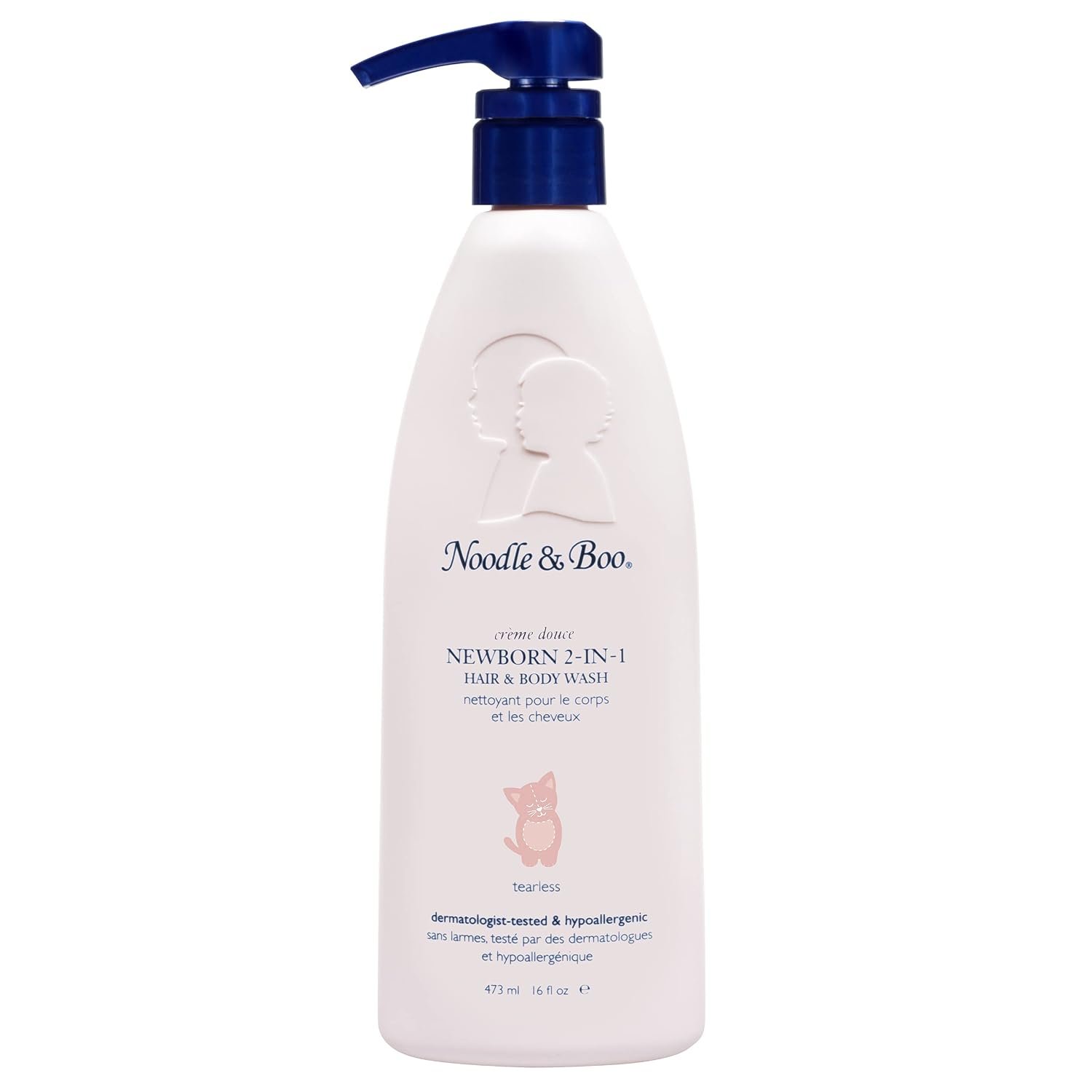 Noodle & Boo Newborn 2-in-1 Baby Shampoo and Body Wash, Tear-Free, Hypoallergenic, Baby Bath Essentials, Moisturizing, pH-Balanced, Vitamin-Enriched, Pediatrician-Tested