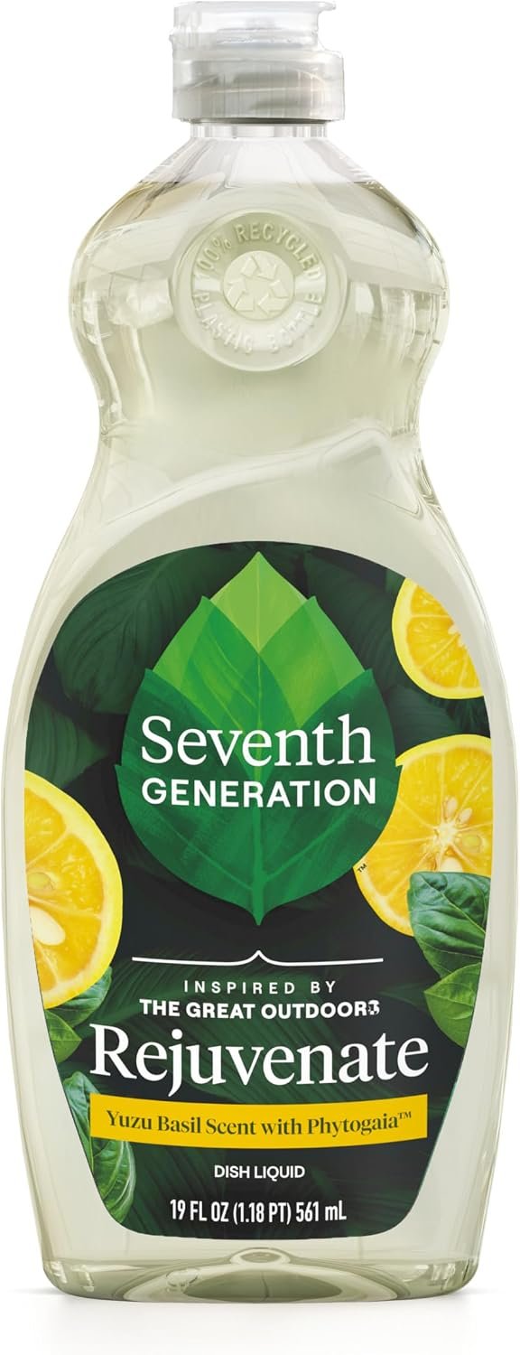 Seventh Generation Hand Dish Liquid Yuzu Basil Rejuvenating 19 fl oz