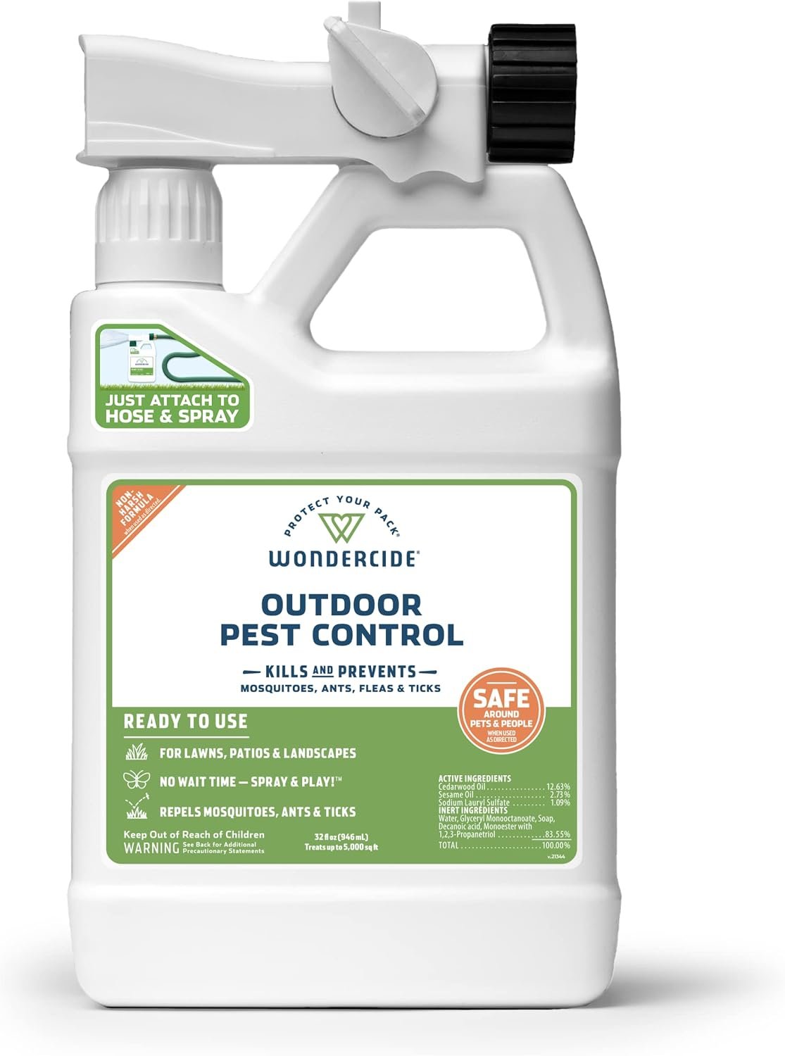 Wondercide – Outdoor Pest Control Spray with Natural Essential Oils – 32 oz