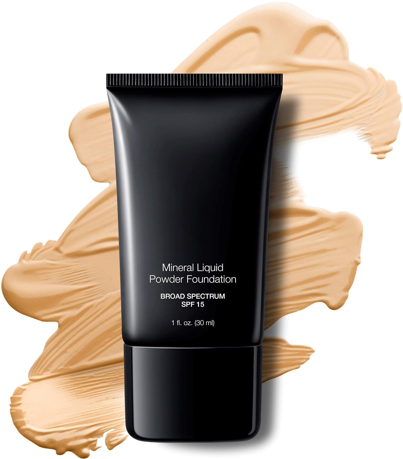 Jolie Mineral Liquid Powder Foundation SPF 15 1 Fl. Oz. Hypoallergenic – For All Skin Types (Cream Beige)