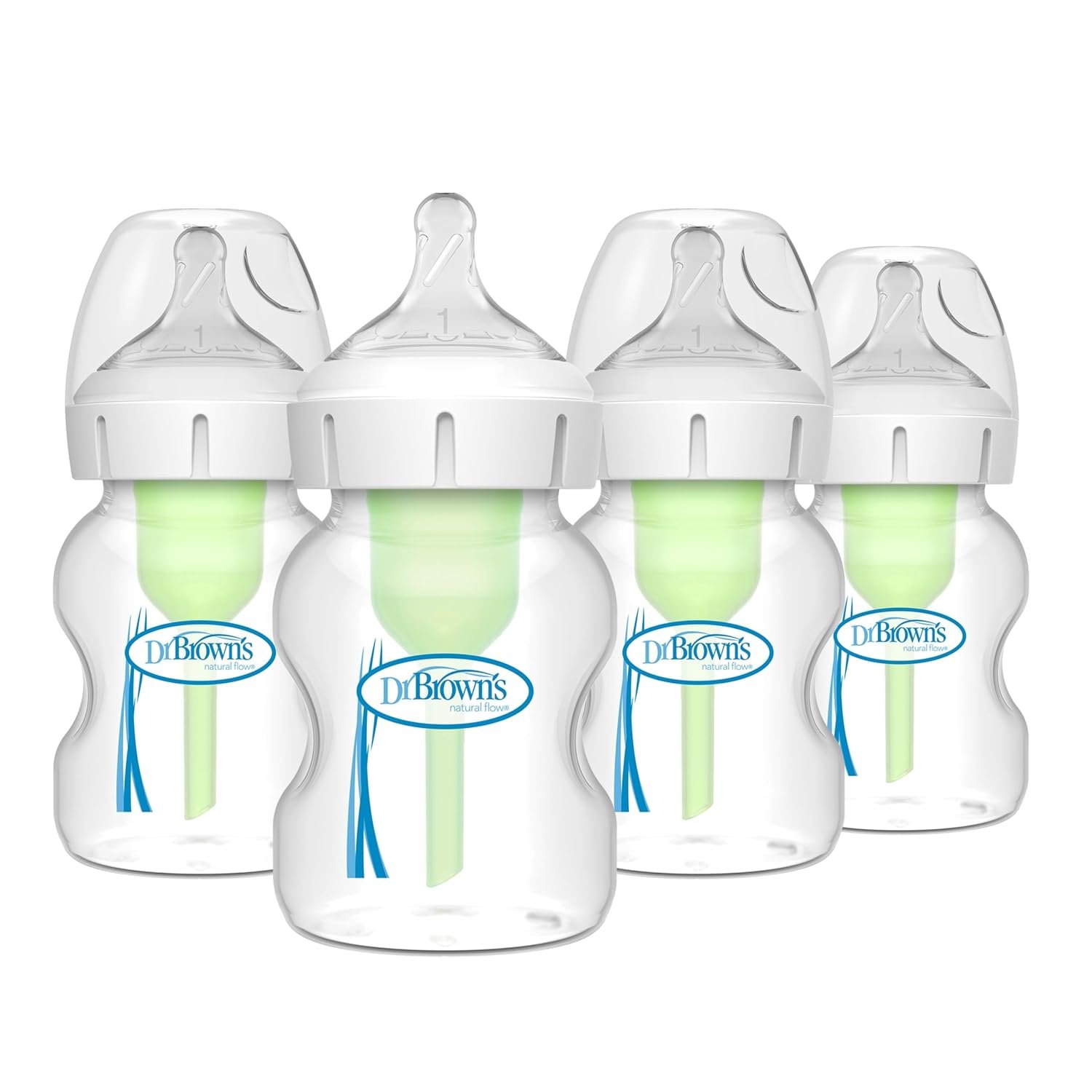Dr. Brown’s Anti-Colic Options+ Wide-Neck Baby Bottles, 9 oz, 4-Pack